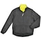Tough Duck Men's Hi-Vis 5-in-1 Safety Jacket, 300D Poly Oxford with PU Coating, Fluorescent Green, LT S42641 - alternate 7