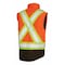 Tough Duck Men's Hi-Vis 5-in-1 Safety Jacket, 300D Poly Oxford with PU Coating, Fluorescent Orange, LT S42641 - alternate 3