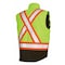 Tough Duck Men's Hi-Vis 5-in-1 Safety Jacket, 300D Poly Oxford with PU Coating, Fluorescent Green, LT S42641 - alternate 11