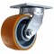 Zoro Select Kingpinless Swivel Plate Caster, Polyurethane, 2300 lb CDP-G-23 - alternate 2