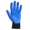 Kleenguard Coated Gloves, Nitrile, Crinkled, Palm, 3 Abrasion Level, Blue/Black, S (7) 1 PR 40225 - alternate 1