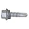 Teks Self-Drilling Screw, 1/4" x 1 in, Climaseal Steel Flange Hex Head External Hex Drive, 250 PK 1044000 - alternate 1