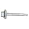 Teks Self-Drilling Screw, #10 x 1-1/2 in, Climaseal Steel Flange Hex Head Hex Drive, 250 PK 1308000 - alternate 1
