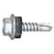 Teks Self-Drilling Screw, #10 x 3/4 in, Climaseal Steel Flange Hex Head Hex Drive, 500 PK 1376000 - alternate 1