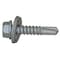 Teks Self-Drilling Screw, #12 x 1 in, Climaseal Steel Flange Hex Head External Hex Drive, 250 PK 1011000 - alternate 1