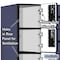 Salsbury Industries Box Locker, 36" W, 21" D, 76" H, (3) Wide, (18) Openings, Blue 36361BLU - alternate 2