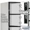 Salsbury Industries Box Locker, 36" W, 21" D, 76" H, (3) Wide, (18) Openings, Gray 36361GRY - alternate 3
