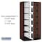 Salsbury Industries Box Locker, 36" W, 21" D, 76" H, (3) Wide, (18) Openings, Mahogany 36361MAH - alternate 2