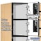 Salsbury Industries Box Locker, 36" W, 21" D, 76" H, (3) Wide, (18) Openings, Maple 36361MAP - alternate 3