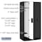 Salsbury Industries Wardrobe Locker, 36" W, 21" D, 76" H, (3) Wide, (3) Openings, Black 31361BLK - alternate 2