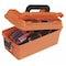 Plano Tool Box, Plastic, Orange, 15 in W x 8 in D x 6 in H 1412-50 - alternate 2