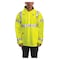 Tingley Arc Flash Flame Resistant Rain Jacket, PVC, Class 3 Lime, 2XL J44122 - alternate 1