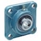 Tritan 4 Mount Holes, Square, 4 Bolt Flange Bearing, Radial Ball, 2 in Dia, Cast Iron, Set Screw Locking UCF210-32 - alternate 1