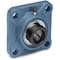 Tritan 4 Mount Holes, Square, 4 Bolt Flange Bearing, Radial Ball, 1 in Dia, Cast Iron, Eccentric Locking Collar Locking SAF205-16G - alternate 1