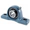 Tritan Pillow Block Bearing, Cast Iron, Set Screw Locking, Ball Insert, 1/2 in Dia, Alloy Steel UCP201-8 (47MM) - alternate 1
