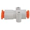 Smc Push-Fit Wye Fitting, Push-to-Connect x Push-to-Connect x Push-to-Connect, 5/32 in x 1/4 in Tube OD KQ2U03-07A - alternate 1