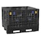 Buckhorn Collapsible Bulk Container 36.3 cu ft Volume Cap., 48 in L, 45 in W, 41 in H, Plastic, Black BN4845412010000 - alternate 1