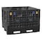 Buckhorn Collapsible Bulk Container 39.5 cu ft Volume Cap., 48 in L, 45 in W, 44 in H, Plastic, Black BN4845442010000 - alternate 1