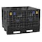 Buckhorn Collapsible Bulk Container 47 cu ft Volume Cap., 48 in L, 45 in W, 51 in H, Plastic, Black BN4845512010000 - alternate 1