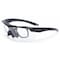 Ess Crossbow Kit, Safety Glasses, Anti-Fog & Anti-Scratch, Smoke/Clear Lens, Black Frame, Half-Frame 740-0504 - alternate 3