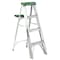 Louisville 4 ft Aluminum Stepladder, 225 lb Capacity AS4004 - alternate 1