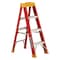 Louisville 4 ft Fiberglass Stepladder, 300 lb Capacity L-3016-04 - alternate 1