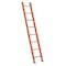 Louisville 8 ft Overall H, Straight Ladder, Fiberglass, 8 Steps, Orange Finish, 300 lb Load Capacity FE3108 - alternate 1