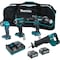 Makita CordlessToolKit, (1)4.0Ah;(1)2.5Ah GT401M1D1 - alternate 1