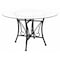 Flash Furniture Round Table, Princeton Rnd Glass, Blck Frame, 48", Glass, Clear XU-TBG-16-GG - alternate 1