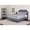 Flash Furniture Brighton Twin Platform Bed, Light Gray SL-BK4-T-LG-GG - alternate 1