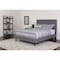 Flash Furniture Roxbury Queen Platform Bed, Light Gray SL-BK5-Q-LG-GG - alternate 1