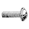 Zoro Select M6-1.00 Socket Head Cap Screw, Button Flanged, Zinc Plated Steel, 10 mm Length, 100 PK M07141.060.0010 - alternate 1