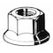 Zoro Select Lock Nut, M6-1.00, Steel, Class 8, Zinc Plated, 6 mm Ht, 100 PK M11590.060.0001 - alternate 1