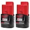 Milwaukee Tool M12 12V REDLITHIUM Compact Battery, Lithium-Ion, CP 1.5 Ah, 2PK 48-11-2411 - alternate 1