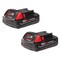Milwaukee Tool M18 REDLITHIUM Compact Battery Two Pack 48-11-1811 - alternate 1