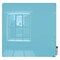 Ghent Dry Erase Board, Glass, 48 in, 48 in, No Frame Frame, Blue, Gloss HMYRN44BE - alternate 1