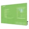 Ghent Dry Erase Board, Glass, 24 in, 36 in, No Frame Frame, Green, Gloss HMYRM23GN - alternate 1