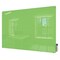 Ghent Dry Erase Board, Glass, 36 in, 48 in, No Frame Frame, Green, Gloss HMYRM34GN - alternate 1