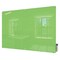 Ghent Dry Erase Board, Glass, 48 in, 72 in, No Frame Frame, Green, Gloss HMYRM46GN - alternate 1