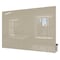 Ghent Dry Erase Board, Glass, 36 in, 48 in, No Frame Frame, Gray, Gloss HMYRM34GY - alternate 1