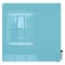 Ghent Dry Erase Board, Glass, 48 in, 48 in, No Frame Frame, Blue, Gloss HMYRM44BE - alternate 1
