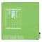 Ghent Dry Erase Board, Glass, 48 in, 48 in, No Frame Frame, Green, Gloss HMYRN44GN - alternate 1