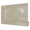 Ghent Dry Erase Board, Glass, 36 in, 48 in, No Frame Frame, Gray, Gloss HMYRN34GY - alternate 1
