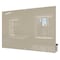 Ghent Dry Erase Board, Glass, 48 in, 72 in, No Frame Frame, Gray, Gloss HMYRN46GY - alternate 1