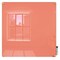 Ghent Dry Erase Board, Glass, 48 in, 48 in, No Frame Frame, Peach, Gloss HMYRN44PH - alternate 1