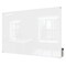 Ghent Dry Erase Board, Glass, 24 in, 36 in, No Frame Frame, White, Gloss HMYRN23WH - alternate 1
