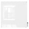 Ghent Dry Erase Board, Glass, 48 in, 48 in, No Frame Frame, White, Gloss HMYRN44WH - alternate 1