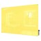 Ghent Dry Erase Board, Glass, 24 in, 36 in, No Frame Frame, Yellow, Gloss HMYRN23YW - alternate 1