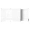 Ghent Dry Erase Board, Glass, 48 in, 72 in, No Frame Frame, White, Gloss HMYSN46WH - alternate 1