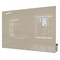 Ghent Dry Erase Board, Glass, 48 in, 96 in, No Frame Frame, Gray, Gloss HMYRM48GY - alternate 1